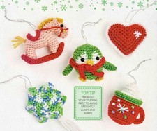 (3192) DK Crochet Pattern for Cute Christmas Tree Decorations or Bunting!