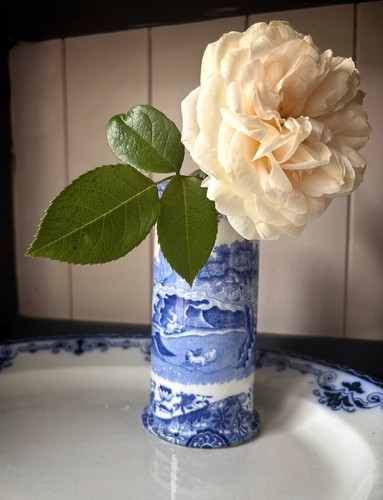 1940s blue italian spill vase - blue,