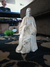 Pearl white Porcelain Figure