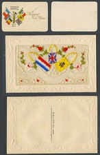 WW1 SILK Embroidered Old