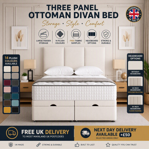 Ottoman storage bed panel - ottoman,