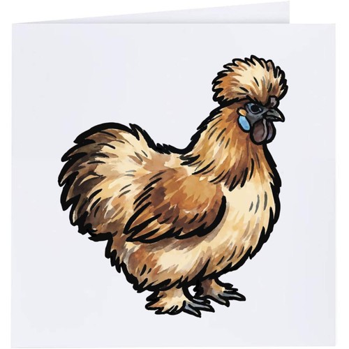 Silkie chicken greeting - 'silkie, /