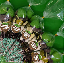 Personalised Pre Filled Pixel Block Sweet Cones Large Kids Minecraft Theme Party