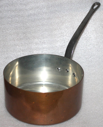 French copper sauce pan france - french,