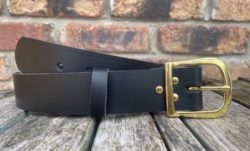 Real leather belt solid - real,
