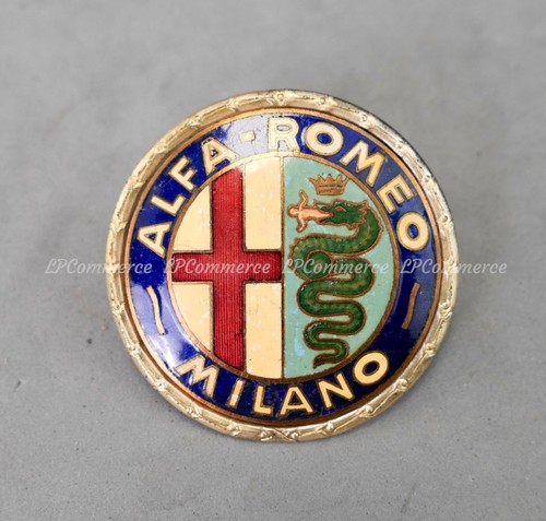 Enamelled alfa romeo emblem - alfa,