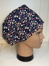 Navy Pink Meadow Floral 100%