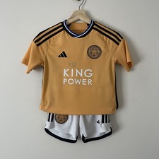 Official Adidas Leicester City Third Kit Shirt Shorts 11-12 Years 2023/24 Marks