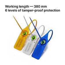 Plastic Security Seals. Secure Numbered Tags Pull Cable Ties Anti-Tamper - 380mm