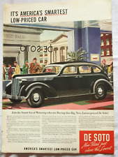 1937 DeSoto America's smartest low priced car vintage original ad Reversable