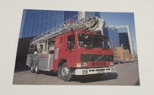 WEBBER Aerial Ladder Platform, Volvo FL10 Fire Engine Photo Postcard