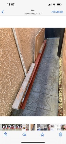 Steel support unused during - support,