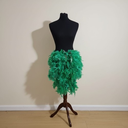 Feather bustle short tie - feather,