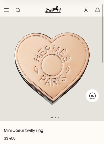 Hermes heart twilly - heart,
