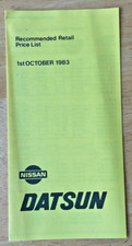 NISSAN DATSUN 1983 PRICE SALES