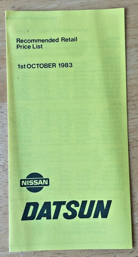 Nissan datsun 1983 price sales - 1983,