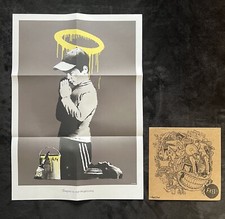 BANKSY ORIGINAL FORGIVE US OUR TRESPASSING DON’T PANIC POSTER + Og Envelope RARE