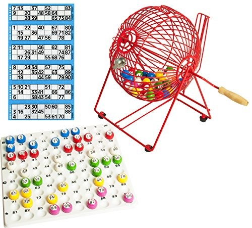 Bingo cage check tray balls - &,