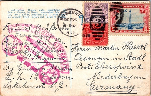 1928 usa first flight - wi, lz