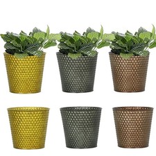 6pcs Metal Plant Pot Garden