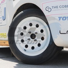 14x6 White Modular Steel Wheel 4x100 ET-38