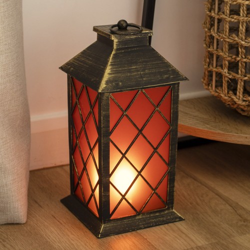 Bronze led flame effect - bronze,
