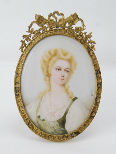 Antique french miniature - french,