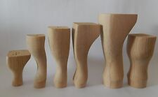 4x WOODEN FURNITURE LEGS/FEET
