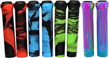 SLIDE ON HANDLEBAR GRIPS FOR PRO STUNT SCOOTER MIXED RED BLUE ORANGE GREEN BLACK