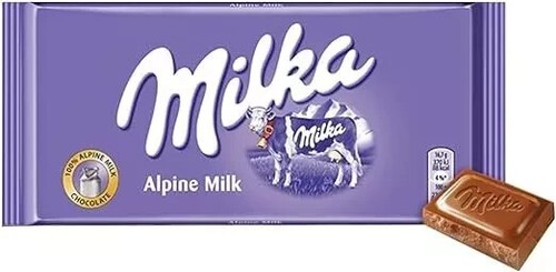 Milka alpine milk chocolate - milka,