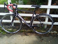 Eddy Merckx emx1 road bike, black, immaculate, carbon fibre frame, lightweight. 