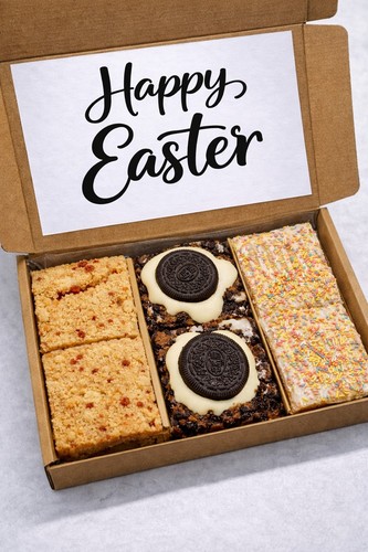 Easter brownie box gifts - easter, gifts,