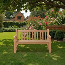 Solid teak shire bench - teak,