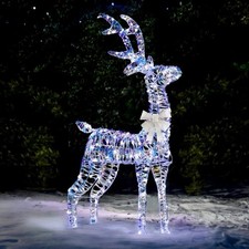 Pre lit Christmas 159 LED Indoor Outdoor Reindeer 1.1M Led StagIridescent decor
