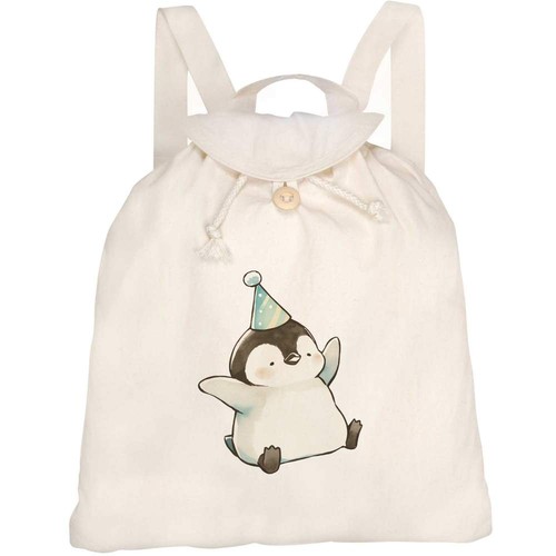 Cute birthday penguin canvas - 'cute, penguin'