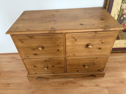 Solid pine waxed drawer - pine,