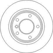 REAR BRAKE DISC FOR BMW 3