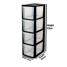 4 Drawer Tower Storage Medium