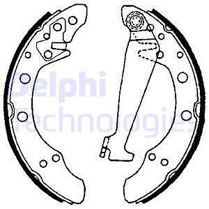 New brake shoe set - new, for