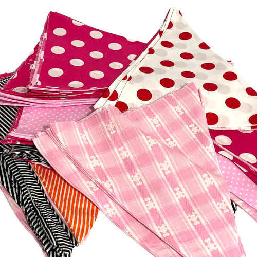 Colourful party fabric bunting - party,