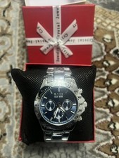 Silver with Blue Dial Hugo