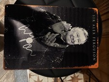 Sir Alex Ferguson Signed Metal Sign With COA