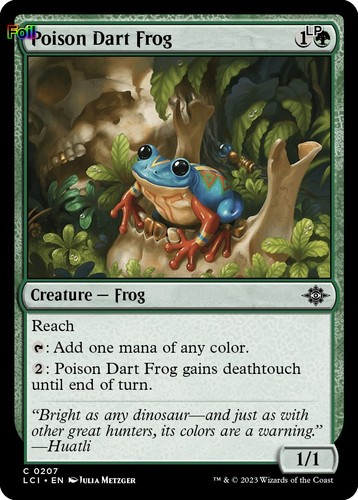 Poison dart frog foil - -,