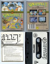 Amstrad Gauntlet Atari Cassette Tape Game with Instructions UNTESTED
