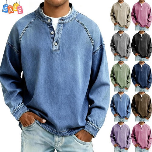 Men buttons tops - tops, long