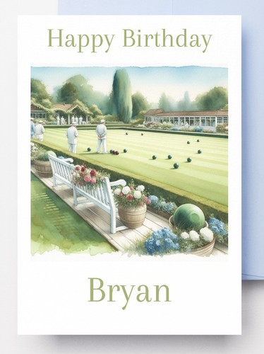 Personalised lawn bowls