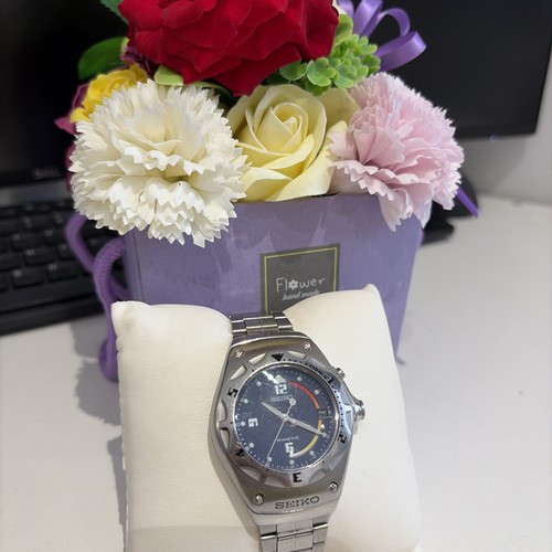 Seiko kinetic mens stainless - seiko,