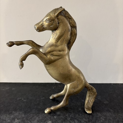 Vintage brass horse - vintage,