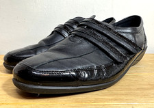 Padders Extra Wide Fitting Leather Casual Shoes UK 9 Black Double Strap Mens