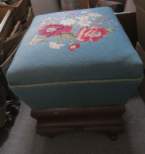 Vintage handmade needlepoint - vintage,